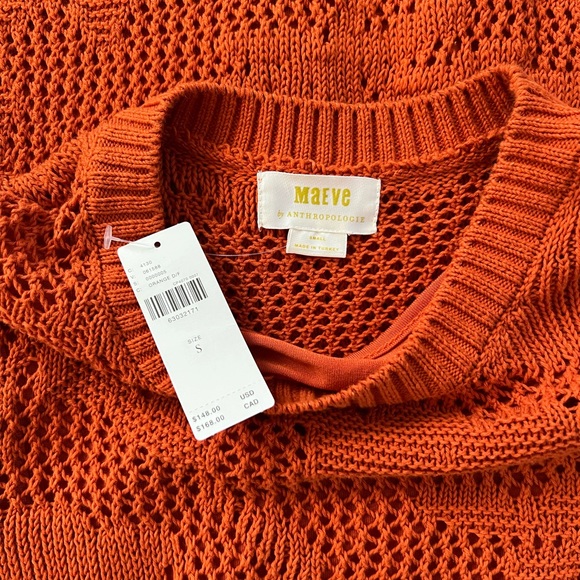 NWT! Maeve Pointelle Knit Mini Dress - size S - Picture 2 of 7